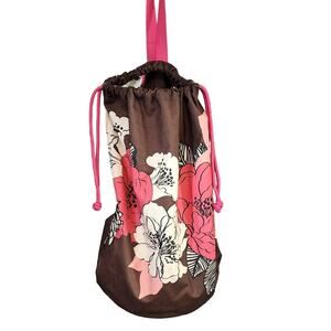 Vera Bradley Floral Laundry Duffel Bag Mocha Rouge